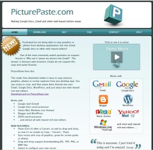 Screenshot of PicturePaste