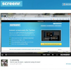 Screencast on Screenr