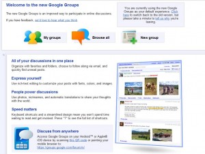 how to use google groups
